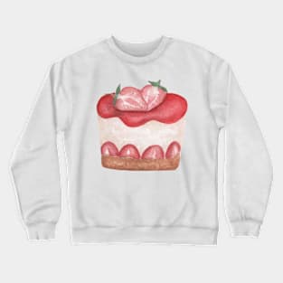Strawberry pie watercolor Crewneck Sweatshirt